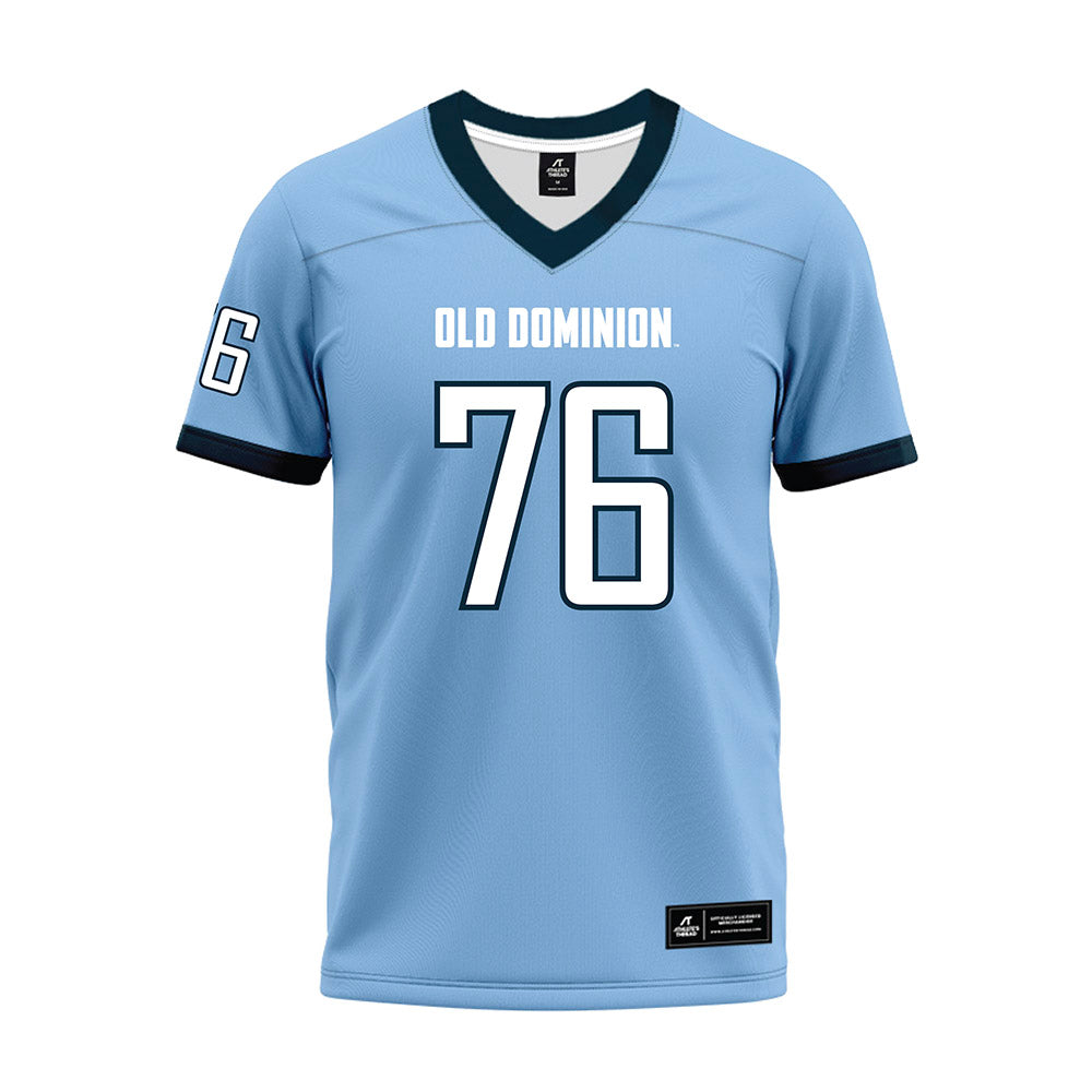 Old Dominion - NCAA Football : Joshua Schuetzmann - Light Blue Premium Football Jersey