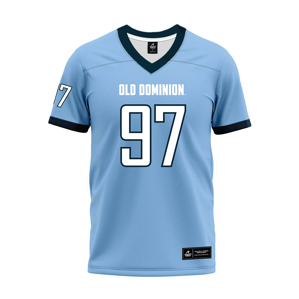Old Dominion - NCAA Football : Mikhail Iakovlev - Light Blue Premium Football Jersey-0