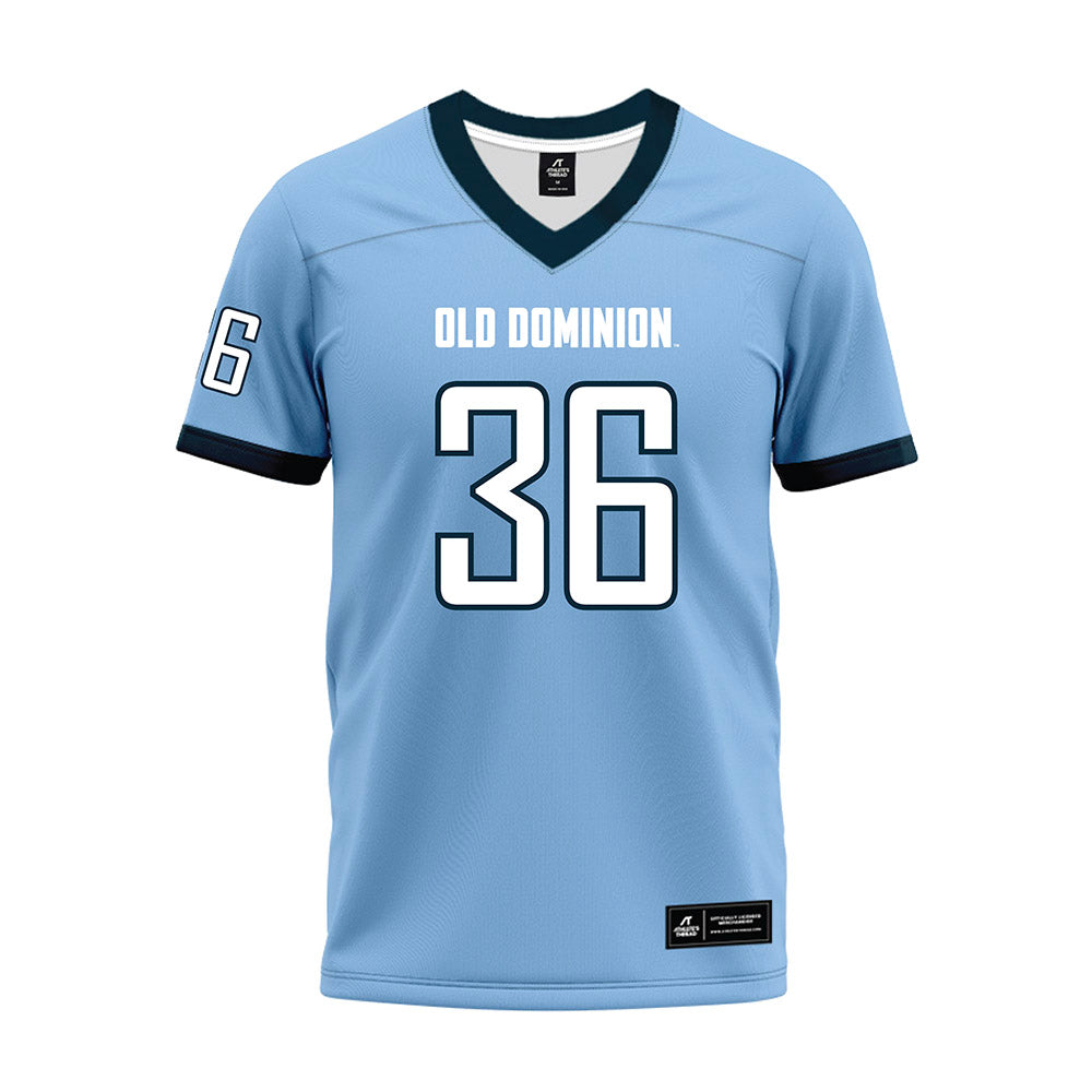 Old Dominion - NCAA Football : Quedrion Miles - Light Blue Premium Football Jersey