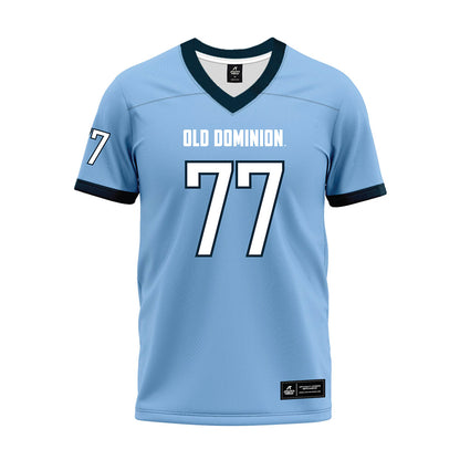 Old Dominion - NCAA Football : Josh Schuetzmann - Light Blue Premium Football Jersey-0