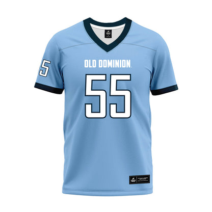 Old Dominion - NCAA Football : Maarten Woudsma - Light Blue Premium Football Jersey