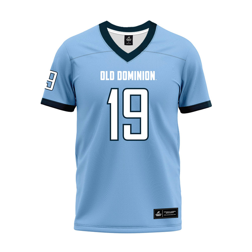 Old Dominion - NCAA Football : Dawson Johnson - Light Blue Premium Football Jersey-0