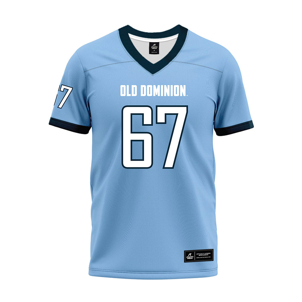 Old Dominion - NCAA Football : Kainan Miller - Light Blue Premium Football Jersey