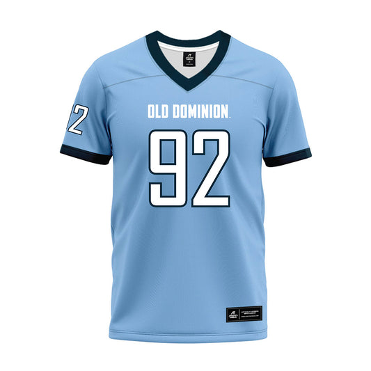 Old Dominion - NCAA Football : Lucas Banks - Light Blue Premium Football Jersey-0