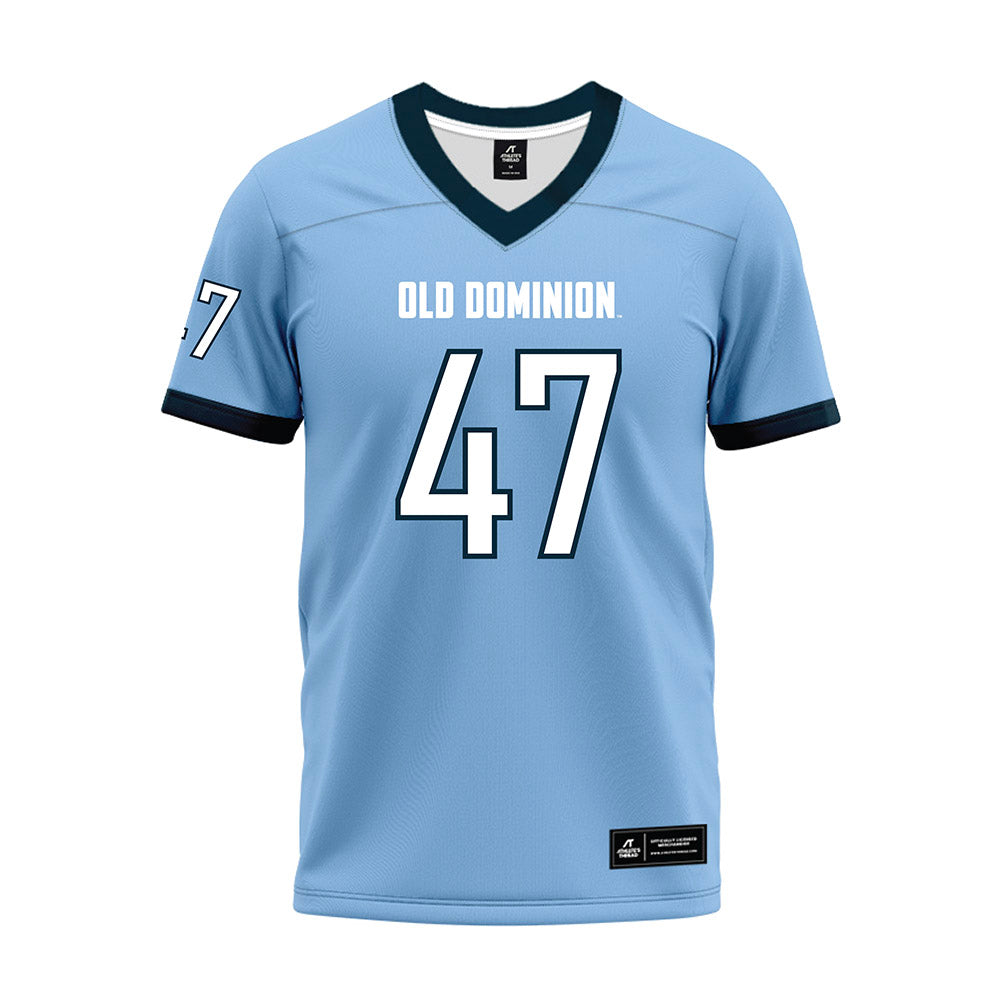 Old Dominion - NCAA Football : Ethan Chang - Light Blue Premium Football Jersey