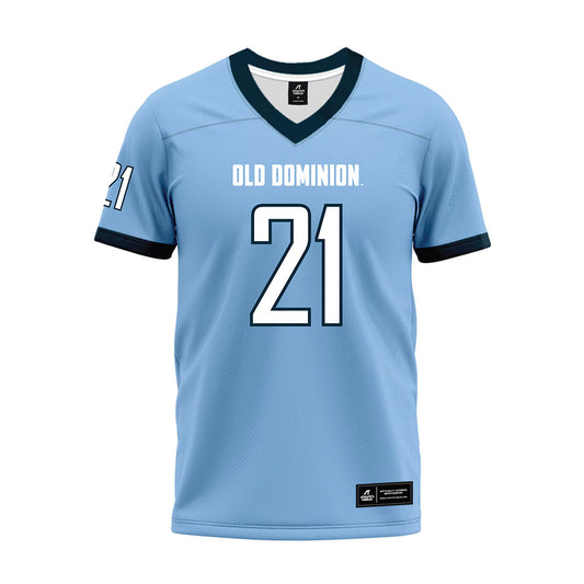 Old Dominion - NCAA Football : Caleb Bishop - Light Blue Premium Football Jersey-0
