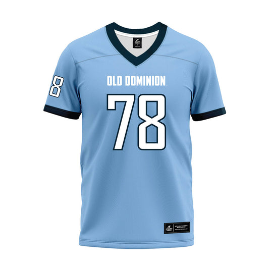 Old Dominion - NCAA Football : Elijah Hoskin - Light Blue Premium Football Jersey