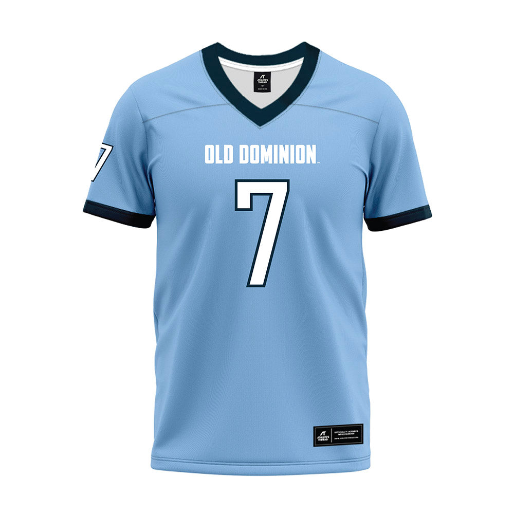 Old Dominion - NCAA Football : Ryan Ramey - Light Blue Premium Football Jersey-0
