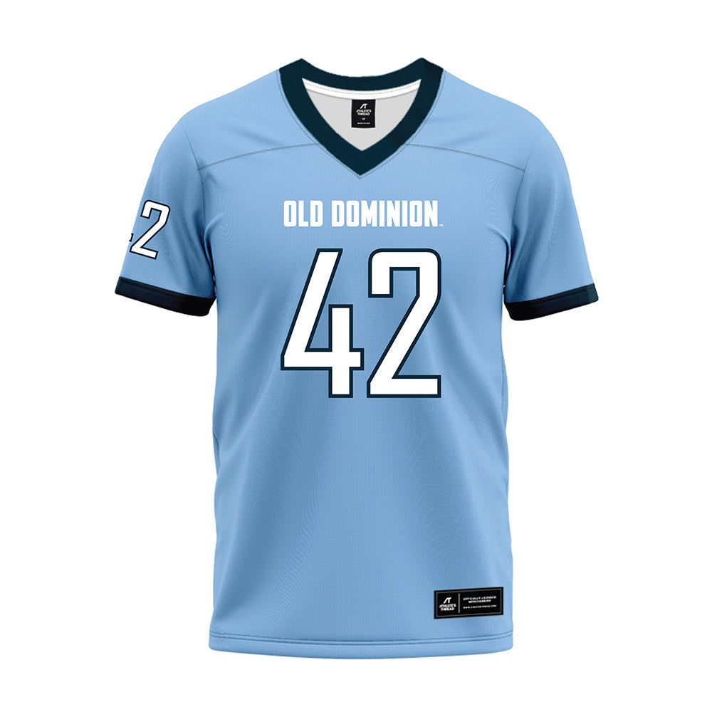 Old Dominion - NCAA Football : Jason Henderson - Light Blue Premium Football Jersey