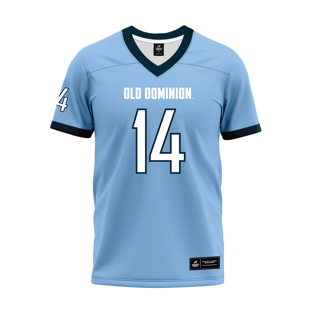 Old Dominion - NCAA Football : Monterio Smith - Light Blue Premium Football Jersey