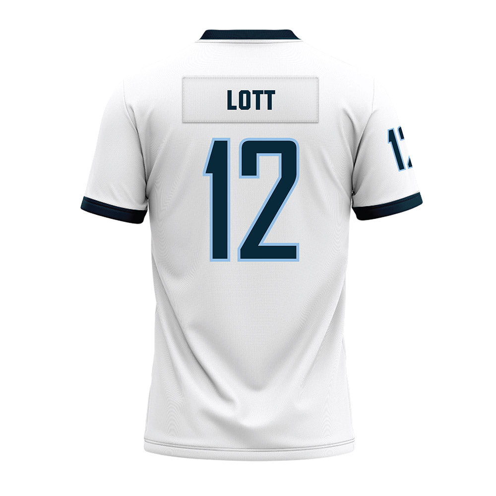 Old Dominion - NCAA Football : Teremun Lott - White Premium Football Jersey