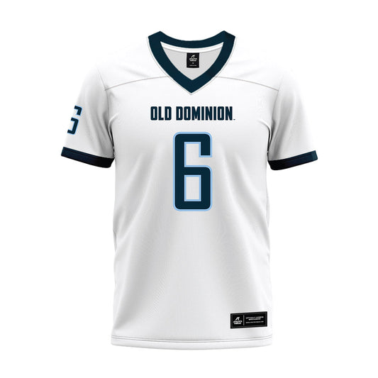 Old Dominion - NCAA Football : Zion Frink - White Premium Football Jersey-0