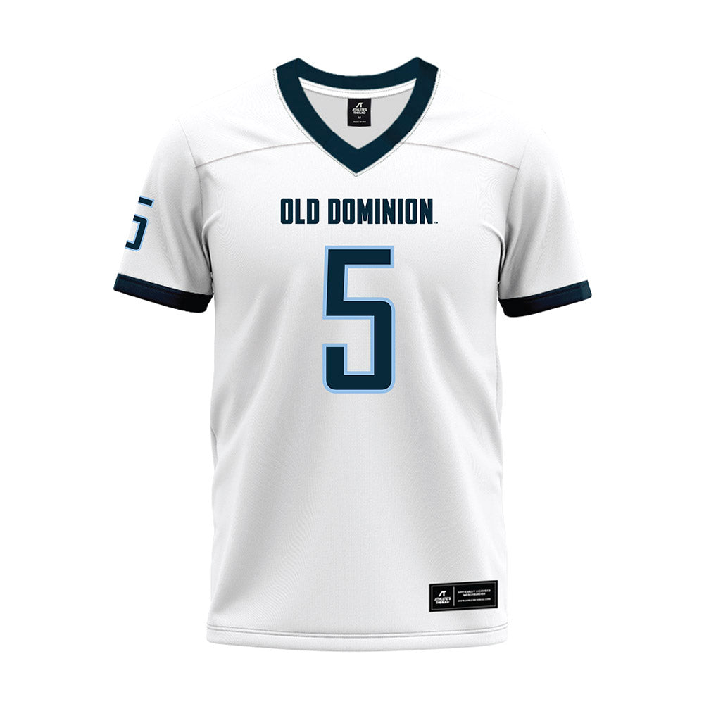 Old Dominion - NCAA Football : Maurki James - White Premium Football Jersey-0