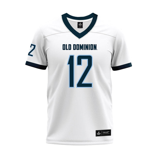 Old Dominion - NCAA Football : Teremun Lott - White Premium Football Jersey