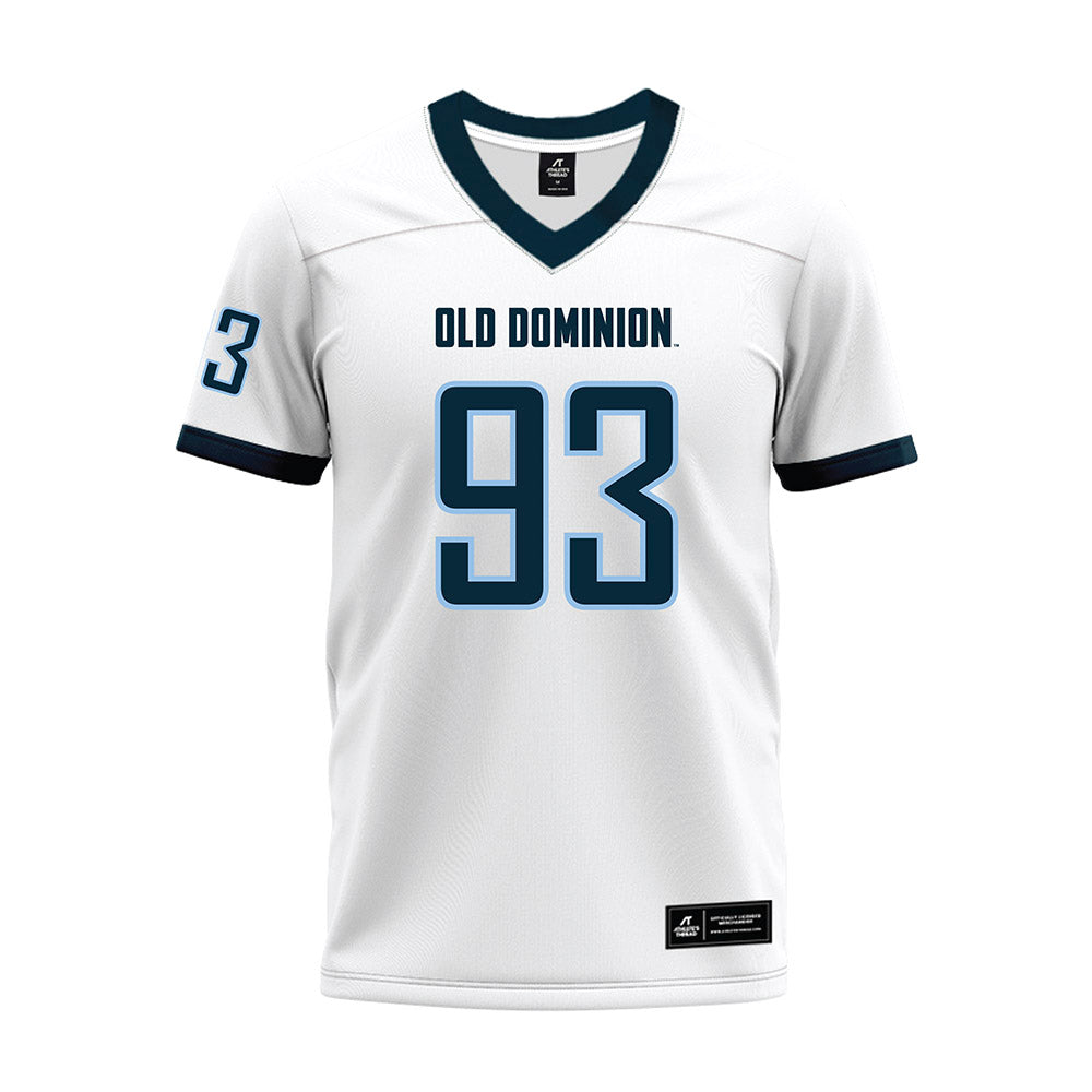 Old Dominion - NCAA Football : Nathanial Eichner - White Premium Football Jersey