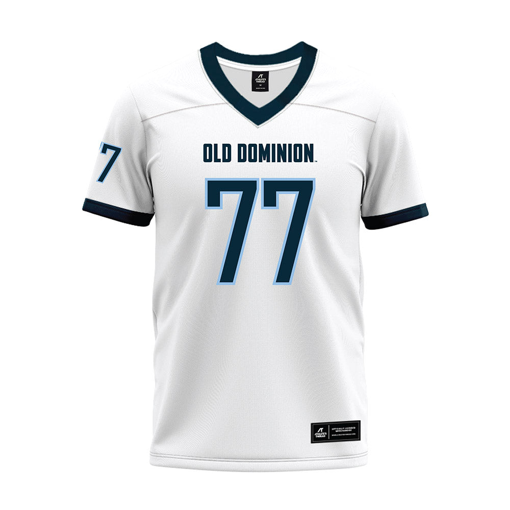 Old Dominion - NCAA Football : Josh Schuetzmann - White Premium Football Jersey-0