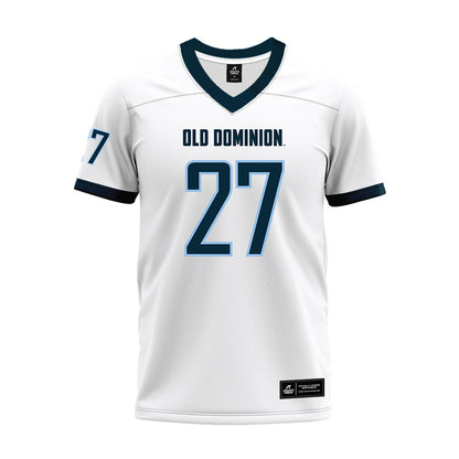 Old Dominion - NCAA Football : Jordan Saunders - White Premium Football Jersey-0