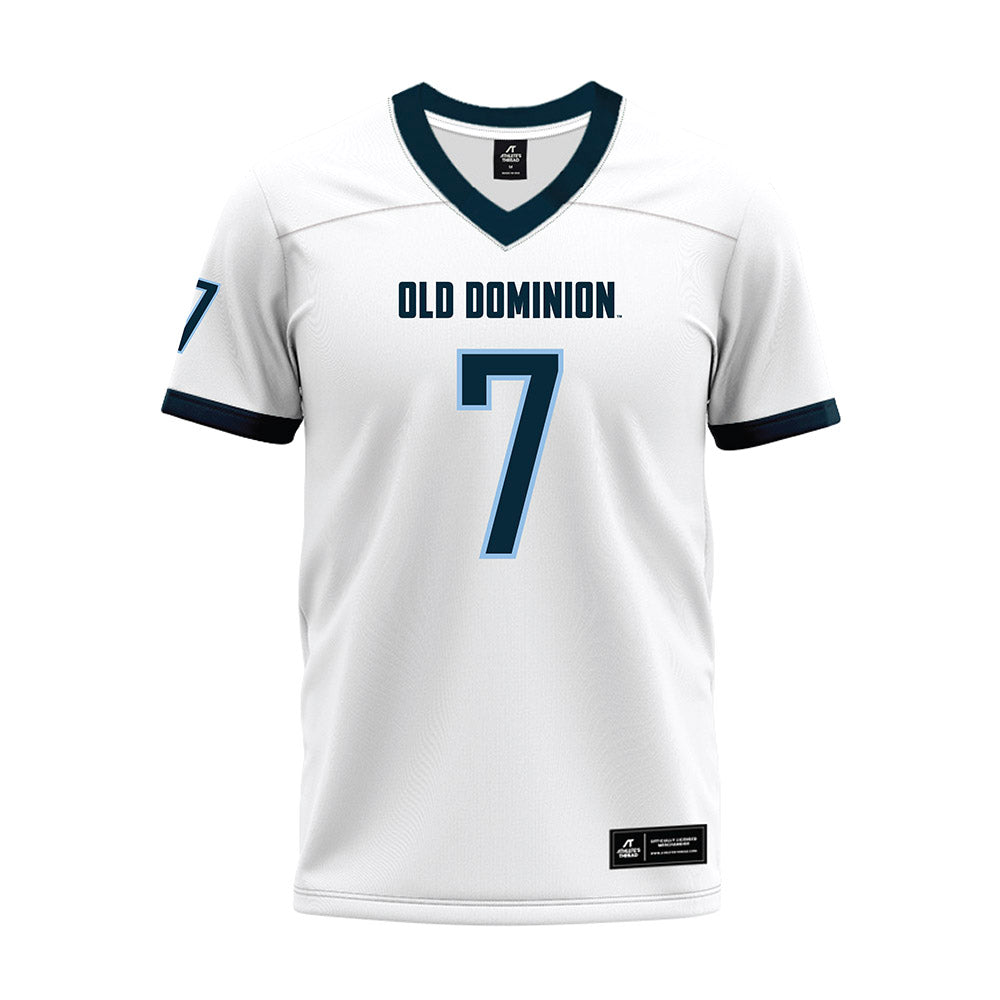 Old Dominion - NCAA Football : Will Jones II - White Premium Football Jersey