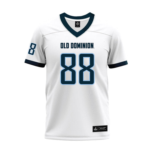 Old Dominion - NCAA Football : Karl Peterson - White Premium Football Jersey-0