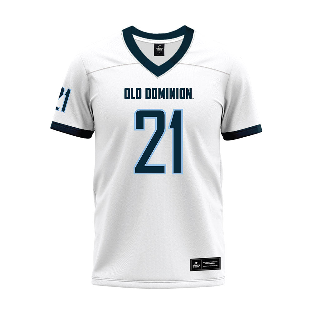 Old Dominion - NCAA Football : Obie Sanni - White Premium Football Jersey