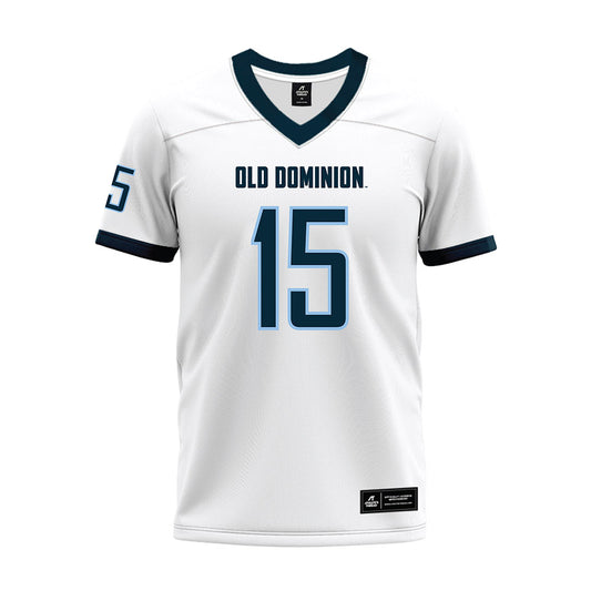 Old Dominion - NCAA Football : Pat Conroy - White Premium Football Jersey