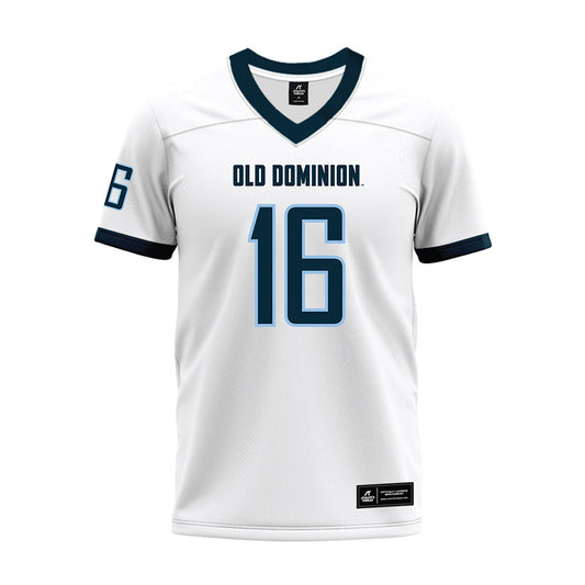 Old Dominion - NCAA Football : Khian'Dre Harris - White Premium Football Jersey