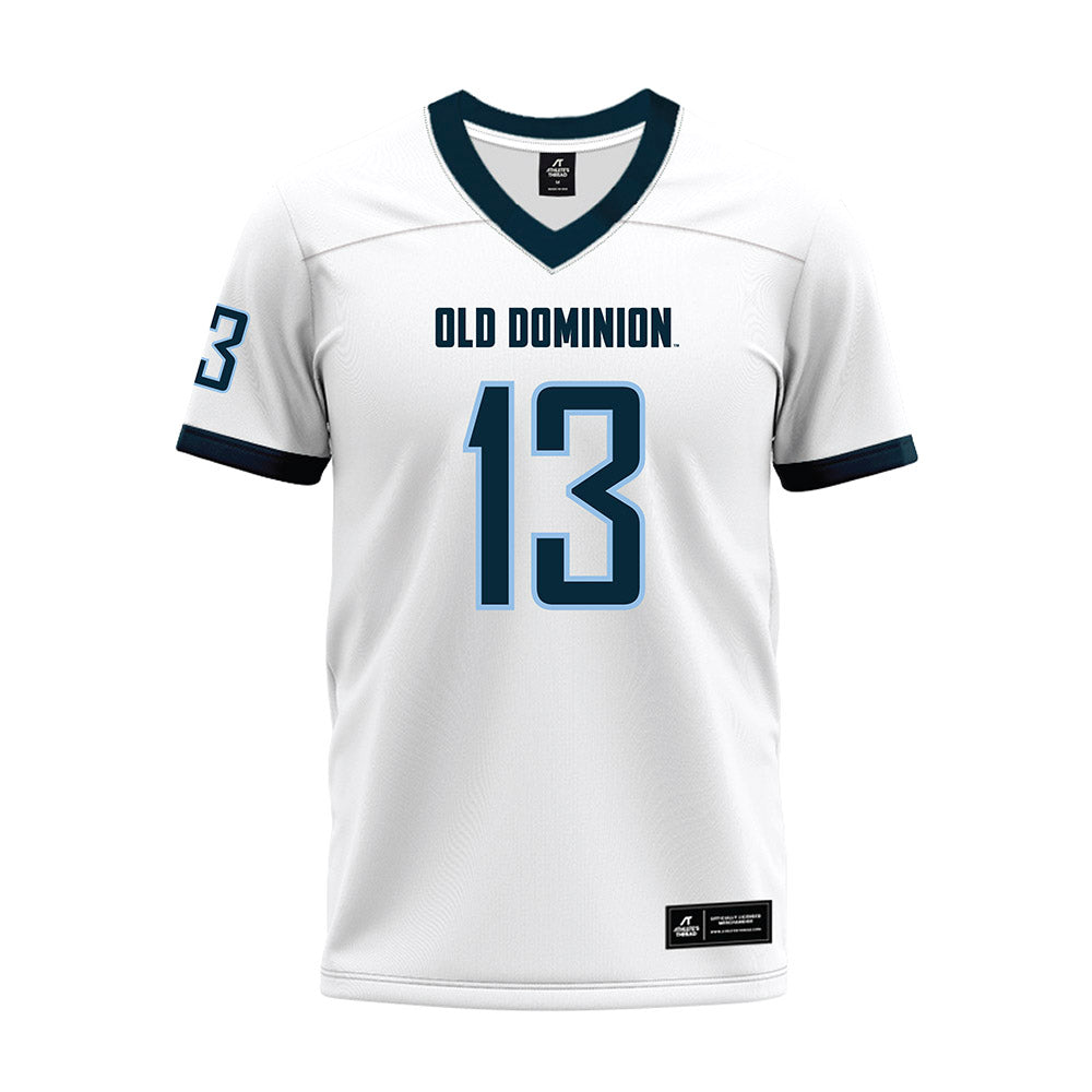 Old Dominion - NCAA Football : Lonnie Johnson - White Premium Football Jersey-0