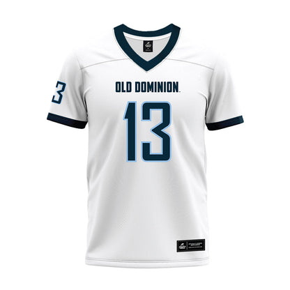 Old Dominion - NCAA Football : Lonnie Johnson - White Premium Football Jersey-0