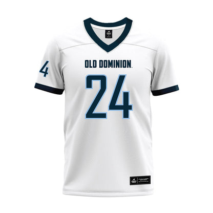 Old Dominion - NCAA Football : Everaud Green - White Premium Football Jersey