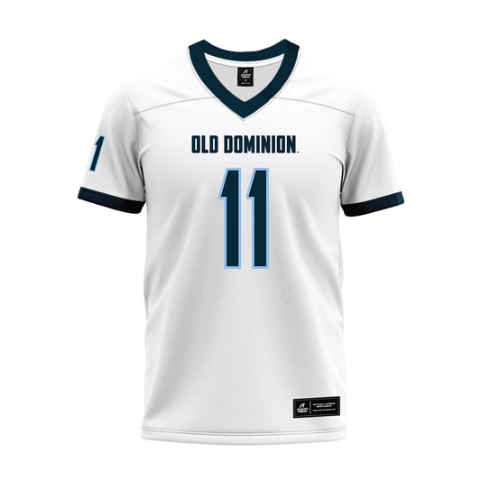 Old Dominion - NCAA Football : TJ Johnson - White Premium Football Jersey-0