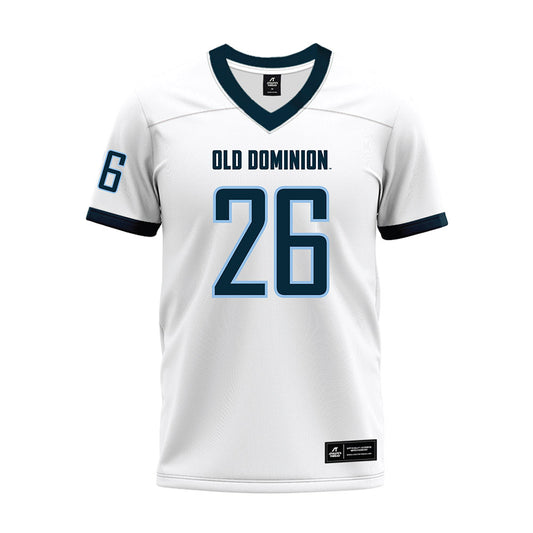 Old Dominion - NCAA Football : Justin Watts - White Premium Football Jersey-0