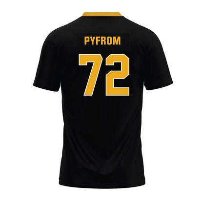 Missouri - NCAA Football : Caleb Pyfrom - Black Premium Football Jersey