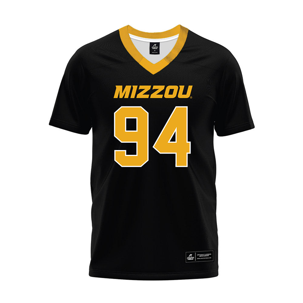 Missouri - NCAA Football : Will Safris - Black Premium Football Jersey