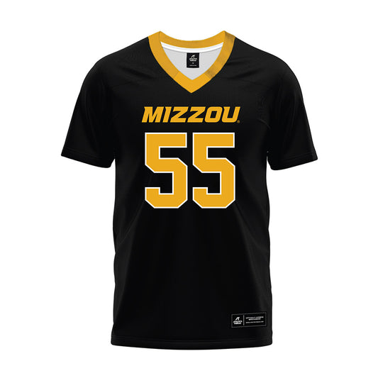 Missouri - NCAA Football : Connor Tollison - Black Premium Football Jersey