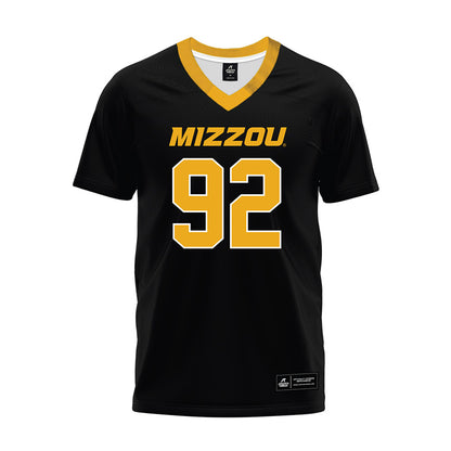 Missouri - NCAA Football : Jason Dowell - Black Premium Football Jersey-0