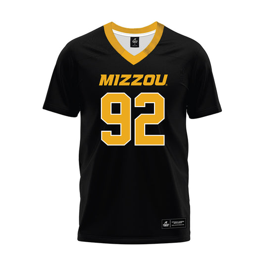 Missouri - NCAA Football : Jason Dowell - Black Premium Football Jersey-0