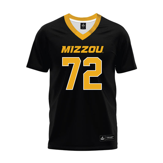 Missouri - NCAA Football : Caleb Pyfrom - Black Premium Football Jersey