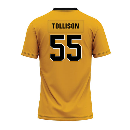 Missouri - NCAA Football : Connor Tollison - Gold Premium Football Jersey