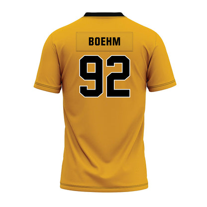 Missouri - NCAA Football : Brody Boehm - Gold Premium Football Jersey