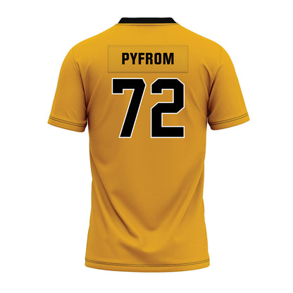 Missouri - NCAA Football : Caleb Pyfrom - Gold Premium Football Jersey