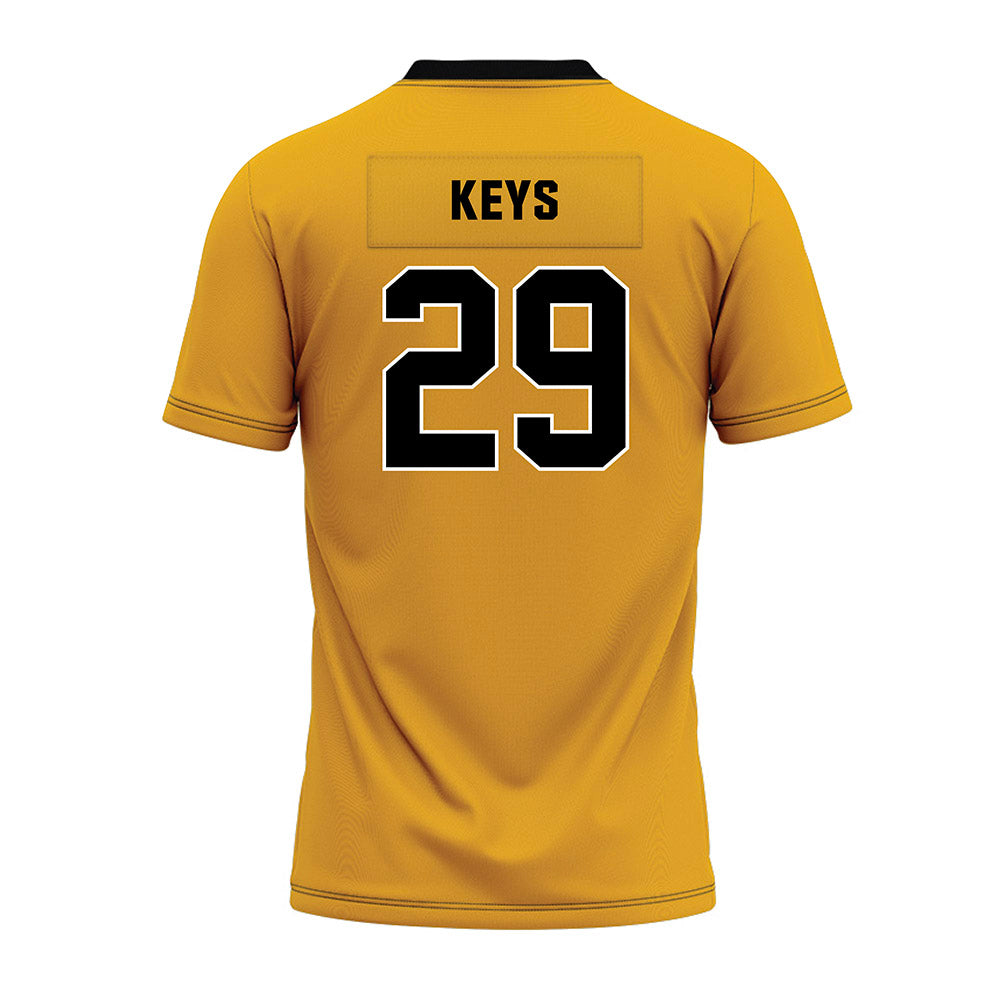 Missouri - NCAA Football : Cameron Keys - Gold Premium Football Jersey