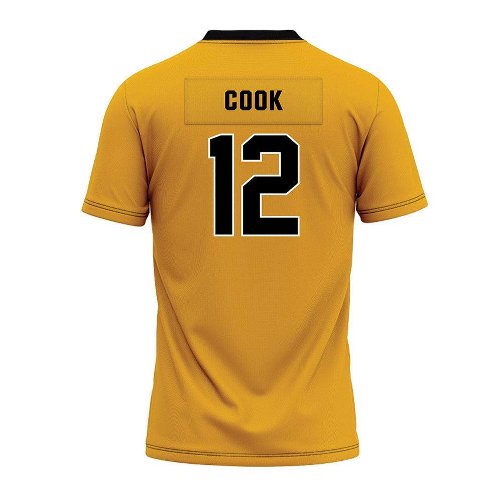 Missouri - NCAA Football : Brady Cook - Gold Premium Football Jersey