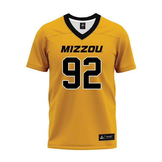 Missouri - NCAA Football : Brody Boehm - Gold Premium Football Jersey