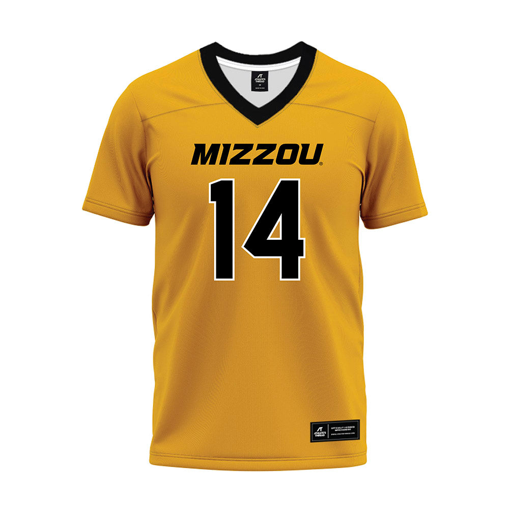 Missouri - NCAA Football : Triston Newson - Gold Premium Football Jersey