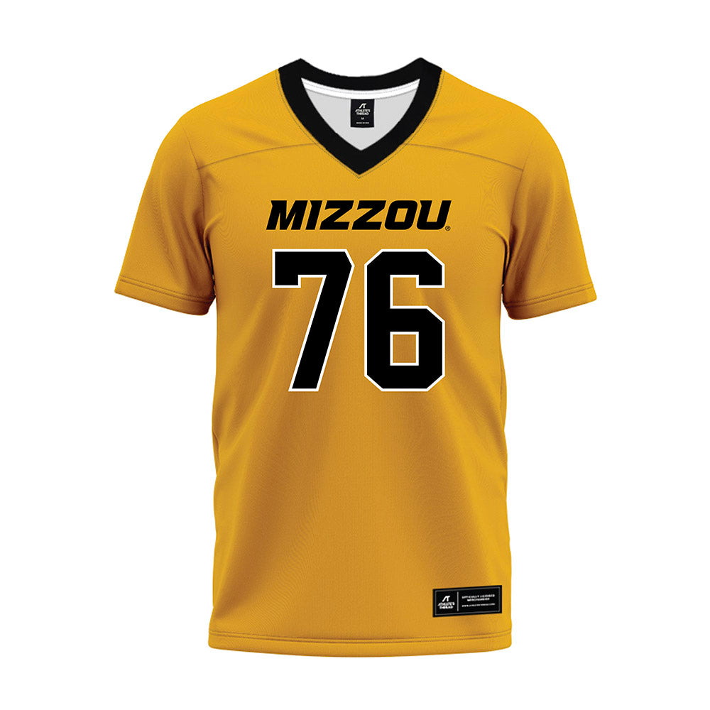 Missouri - NCAA Football : Jack Lange - Gold Premium Football Jersey-0