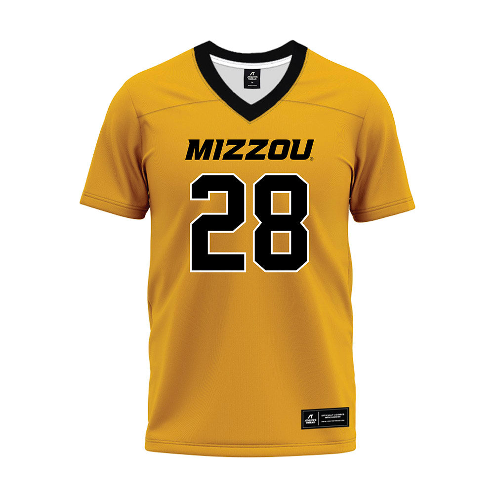 Missouri - NCAA Football : Joseph Charleston - Gold Premium Football Jersey