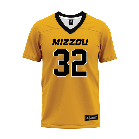 Missouri - NCAA Football : Maddux Hermestroff - Gold Premium Football Jersey-0