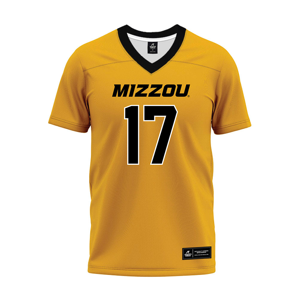 Missouri - NCAA Football : Brian Huff - Gold Premium Football Jersey