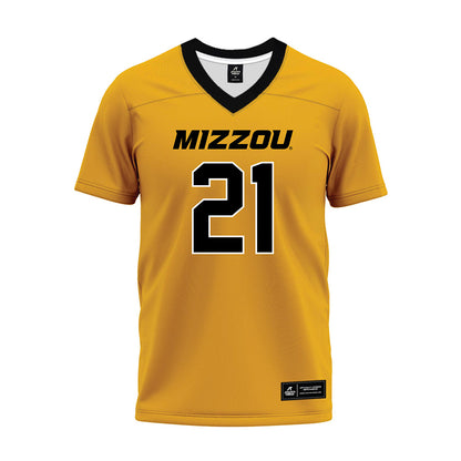 Missouri - NCAA Football : Samuel Horn - Gold Premium Football Jersey