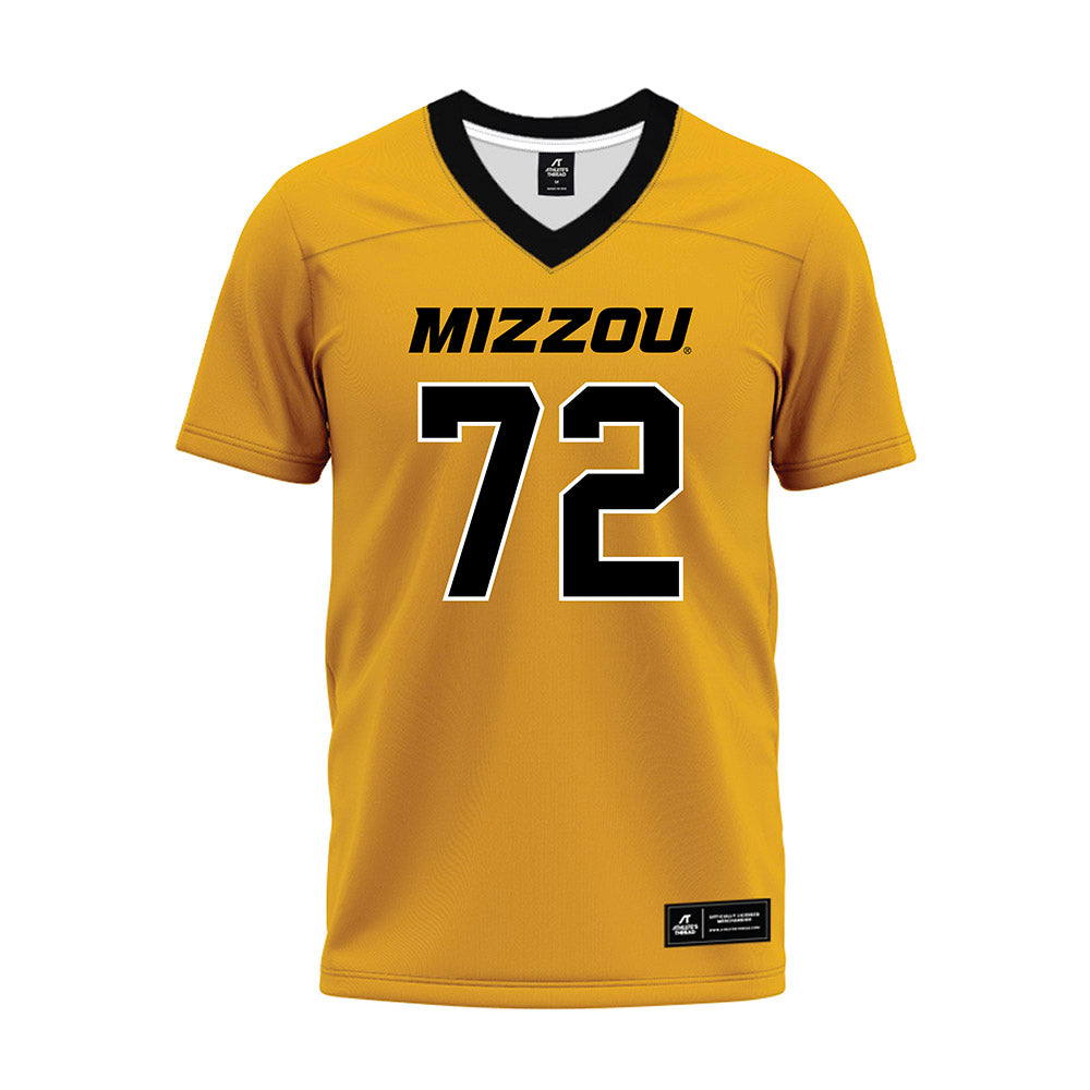 Missouri - NCAA Football : Caleb Pyfrom - Gold Premium Football Jersey